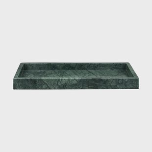 Mette Ditmer Marble decoratie dienblad 16x31 cm Donker bos