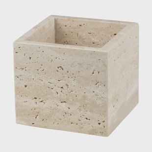 Mette Ditmer Travertine kubus 10x10 cm Linnen