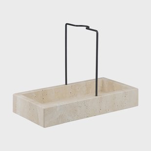 Mette Ditmer Travertine aanrechtorganizer 12x23,5 cm Linnen
