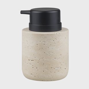 Mette Ditmer Travertine zeepdispenser 12,5 cm Linnen