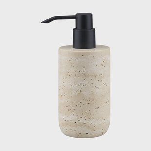Mette Ditmer Travertine zeepdispenser 17,5 cm Linnen