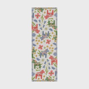 Ekelund Linneväveri Blomsterhäst tafelloper 35x100 cm Multi