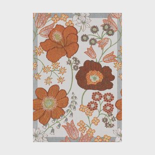 Ekelund Linneväveri Kvällsblom theedoek 35x50 cm Multi