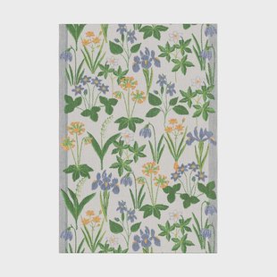 Ekelund Linneväveri Solblå theedoek 35x50 cm Multi