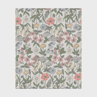 Ekelund Linneväveri Vildblomster katoenen deken 140x170 cm Multi