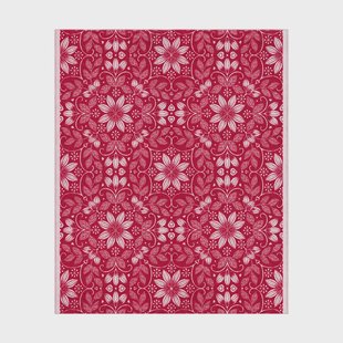 Ekelund Linneväveri Värme katoenen deken 140x170 cm Rood