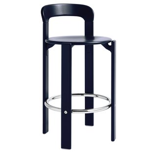 Hay Rey Barkruk 65 Deep Blue Gelakt Beuken