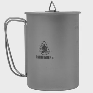 Pathfinder PTH202 Titanium Nesting Cup 600ml, drinkbeker