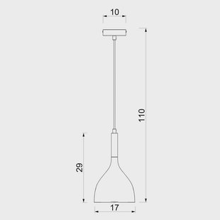 Luminex Noak hanglamp, 1-lamp, titanium-goud/goud, staal