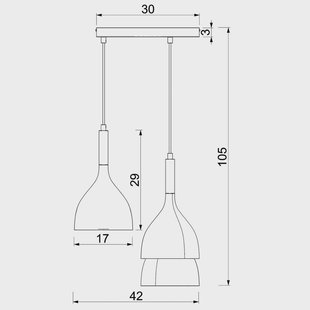Luminex Hanglamp Noak 3-lamps, rond, titanium-goud/goud, staal