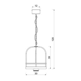 Luminex Hanglamp Zona, zwart, Ø 30 cm, staal
