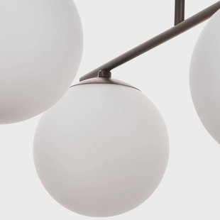 Domiluce Aurora plafondlamp, bruin, Ø 50 cm, 4-lamps, glas, E14