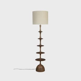 Dutchbone Cath Vloerlamp Hout Bruin Dutchbone Cath Vloerlamp Hout Bruin