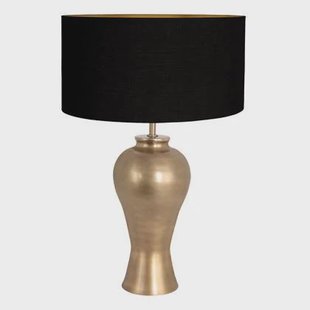 Steinhauer - tafellamp - Brass - brons - linnen metaal - Ø 50cm - E27