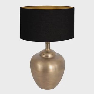 Steinhauer - tafellamp - Brass - brons - linnen metaal - Ø 40cm - E27