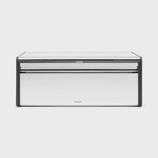 Broodtrommel met klepdeksel - Brilliant Steel