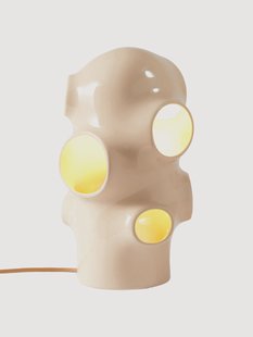 Handgemaakte kleine tafellamp Bulle