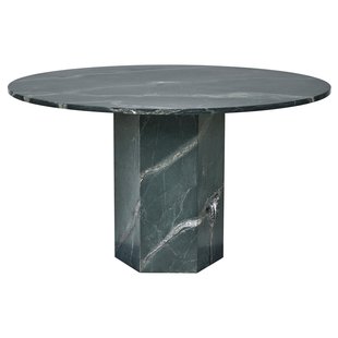 Gubi Epic Eettafel&Oslash;130 Botanic Green Quartzite