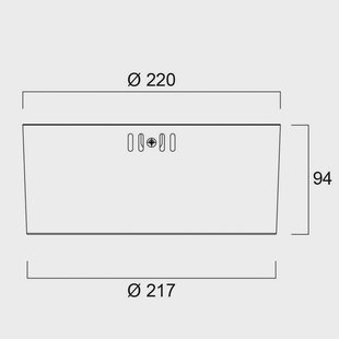 Sylvania LED downlight Insaver Slim, wit, Ø 22 cm, 840