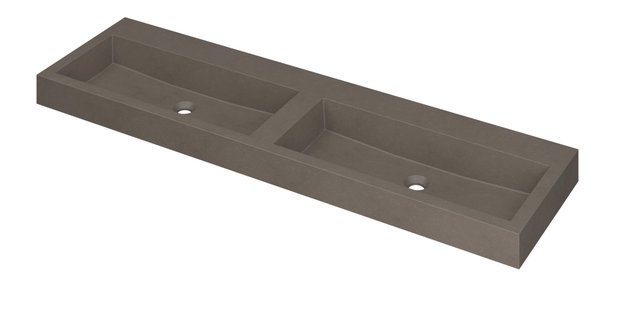 INK Wastafel Momento Quartz zonder kraangat 160 cm x 45 cm x 9 cm Quartz beton 3421460