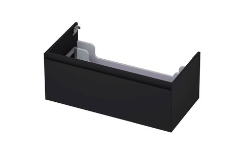 Onderkast INK 1 lade greeploos gelakt 45gr 90 cm x 45 cm x 35 cm Mat zwart 1240126
