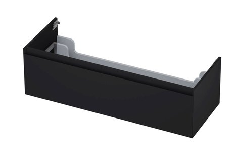Onderkast INK 1 lade greeploos gelakt 45gr 120 cm x 45 cm x 35 cm Mat zwart 1240146