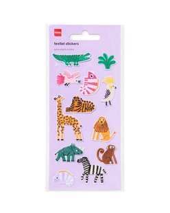 HEMA Stoffen sticker wilde dieren