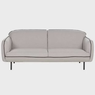 Beliani - TONSBERG - Driezitsbank - Lichtgrijs - Polyester