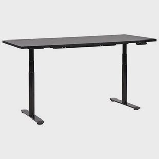 Beliani-DESTINAS-Elektrisch Verstelbaar bureau-Zwart-180 cm-MDF