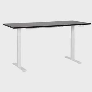 Beliani-DESTINES-Elektrisch Verstelbaar bureau-Wit|Zwart-180 cm-MDF Beliani-DESTINES-Elektrisch Verstelbaar bureau-Wit|Zwart-180 cm-MDF