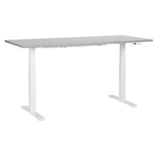 Beliani-DESTINES-Elektrisch Verstelbaar bureau-Lichtgrijs-180 cm-MDF