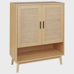 Beliani - PEROTE - Dressoir - Lichte houtkleur - Rotan
