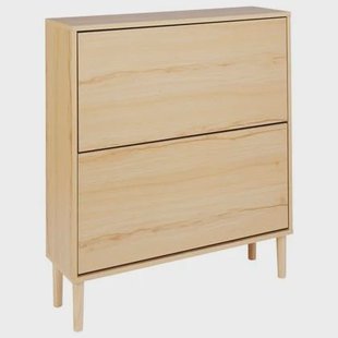 Beliani - NORRIS - Schoenenkast - Lichthout - Spaanplaat