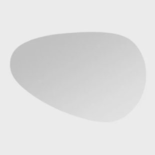 Badkamerspiegel Asymmetrisch - Organisch met Verlichting - 90 x 60 cm