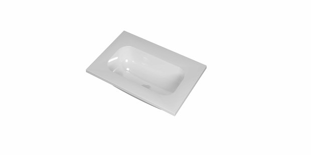 Wastafel INK Reflekt 600x400x15 mm Glans wit 3407600