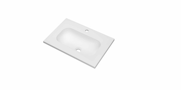 Wastafel INK Reflekt 600x400x15 mm Mat wit 3407701