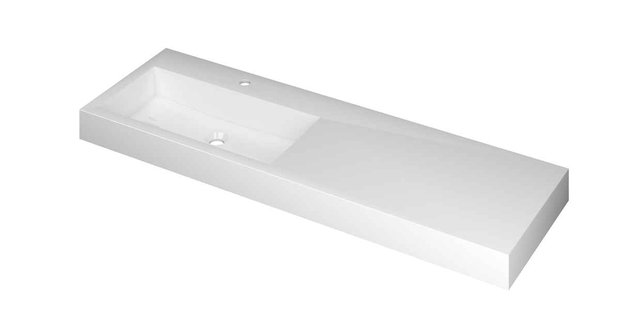 Wastafel INK Momento 1400x450x90 mm Glans wit 3421056