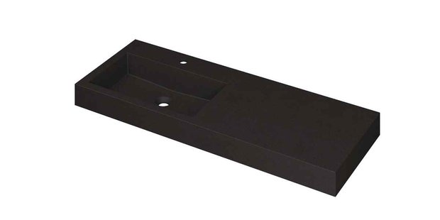 Wastafel INK Momento 1200x450x90 mm Quartz zwart 3421246