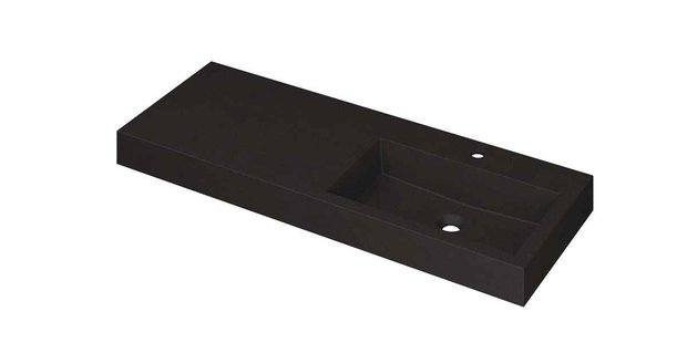 Wastafel INK Momento 1200x450x90 mm Quartz zwart 3421249
