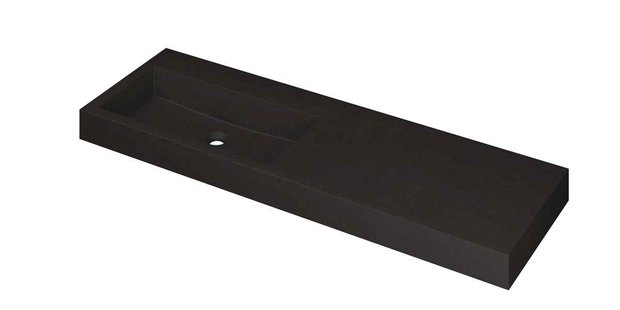 Wastafel INK Momento 1400x450x90 mm Quartz zwart 3421255