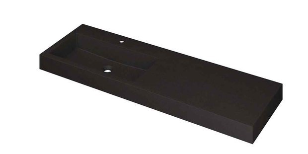 Wastafel INK Momento 1400x450x90 mm Quartz zwart 3421256
