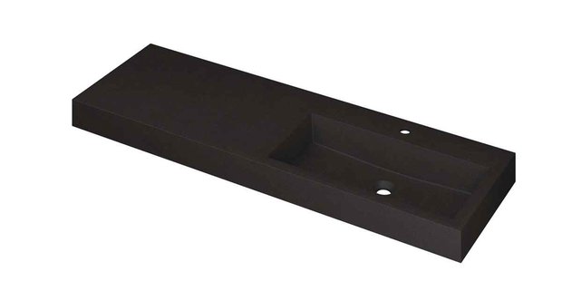 Wastafel INK Momento 1400x450x90 mm Quartz zwart 3421259