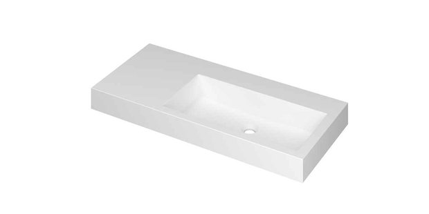 Wastafel INK Momento 1000x450x90 mm Mat wit 3421338