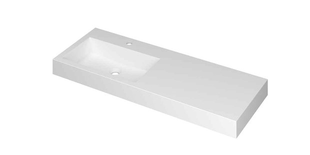 Wastafel INK Momento 1200x450x90 mm Mat wit 3421346
