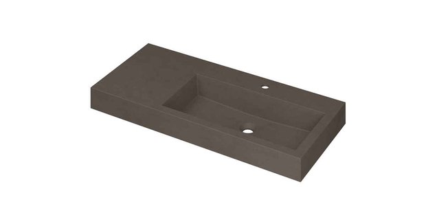 Wastafel INK Momento 1000x450x90 mm Quartz beton 3421439