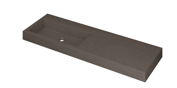 Wastafel INK Momento 1400x450x90 mm Quartz beton 3421455