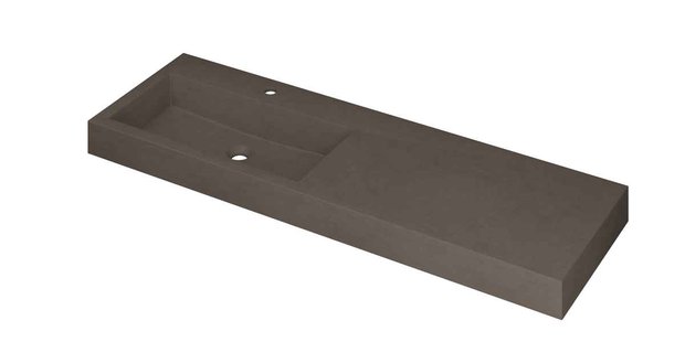 Wastafel INK Momento 1400x450x90 mm Quartz beton 3421456