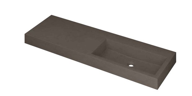 Wastafel INK Momento 1400x450x90 mm Quartz beton 3421458