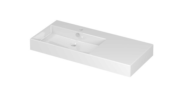 Wastafel INK Unlimited 1000x450x110 mm Glans wit 0202171