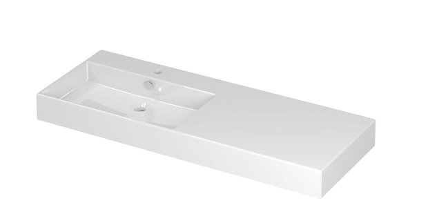 Wastafel INK Unlimited 1200x450x110 mm Glans wit 0202191